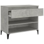 Mueble zapatero madera contrachapada gris hormigón 70x36x60 cm de vidaXL, Zapateros y organizadores de calzado - Ref: Foro24-...