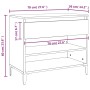 Concrete gray plywood shoe rack furniture 70x36x60 cm by vidaXL, Shoe racks and shoe organizers - Ref: Foro24-819768, Price: ...