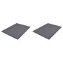 Felpudos de PVC 2 unidades gris 90x60 cm de vidaXL, Felpudos - Ref: Foro24-278748, Precio: 34,59 €, Descuento: %