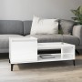 Glossy white plywood coffee table 100x50x45 cm by vidaXL, Coffee table - Ref: Foro24-821134, Price: 51,43 €, Discount: %