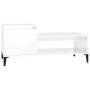 Glossy white plywood coffee table 100x50x45 cm by vidaXL, Coffee table - Ref: Foro24-821134, Price: 51,99 €, Discount: %