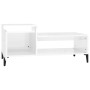 Glossy white plywood coffee table 100x50x45 cm by vidaXL, Coffee table - Ref: Foro24-821134, Price: 51,99 €, Discount: %