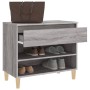 Mueble zapatero madera contrachapada gris Sonoma 70x36x60 cm de vidaXL, Zapateros y organizadores de calzado - Ref: Foro24-81...