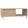 Oak Sonoma plywood coffee table 90x50x36.5 cm by vidaXL, Coffee table - Ref: Foro24-821047, Price: 62,61 €, Discount: %