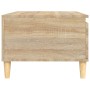 Oak Sonoma plywood coffee table 90x50x36.5 cm by vidaXL, Coffee table - Ref: Foro24-821047, Price: 62,61 €, Discount: %