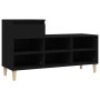 Black plywood shoe cabinet 102x36x60 cm by vidaXL, Shoe racks and shoe organizers - Ref: Foro24-821205, Price: 71,32 €, Disco...