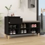 Black plywood shoe cabinet 102x36x60 cm by vidaXL, Shoe racks and shoe organizers - Ref: Foro24-821205, Price: 71,32 €, Disco...