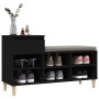 Black plywood shoe cabinet 102x36x60 cm by vidaXL, Shoe racks and shoe organizers - Ref: Foro24-821205, Price: 71,32 €, Disco...