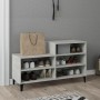 Mueble zapatero madera contrachapada gris hormigón 102x36x60 cm de vidaXL, Zapateros y organizadores de calzado - Ref: Foro24...