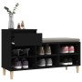 Black plywood shoe cabinet 102x36x60 cm by vidaXL, Shoe racks and shoe organizers - Ref: Foro24-821205, Price: 71,32 €, Disco...