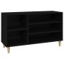 Mueble zapatero madera contrachapada negro 102x36x60 cm de vidaXL, Zapateros y organizadores de calzado - Ref: Foro24-819741,...