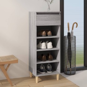 Plywood gray Sonoma shoe cabinet 40x36x105 cm by vidaXL, Shoe racks and shoe organizers - Ref: Foro24-819778, Price: 47,72 €,...