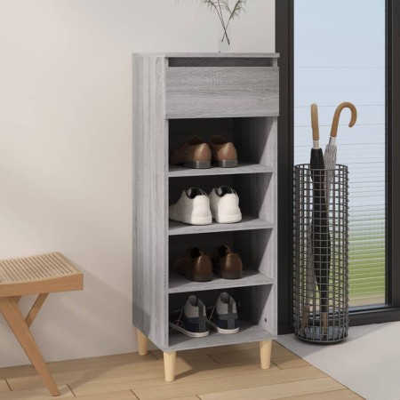 Plywood gray Sonoma shoe cabinet 40x36x105 cm by vidaXL, Shoe racks and shoe organizers - Ref: Foro24-819778, Price: 47,64 €,...