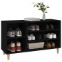 Mueble zapatero madera contrachapada negro 102x36x60 cm de vidaXL, Zapateros y organizadores de calzado - Ref: Foro24-819741,...