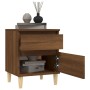 Brown oak bedside table 40x35x50 cm by vidaXL, Lockers and storage cabinets - Ref: Foro24-821840, Price: 45,12 €, Discount: %