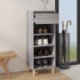 Mueble zapatero madera contrachapada gris Sonoma 40x36x105 cm de vidaXL, Zapateros y organizadores de calzado - Ref: Foro24-8...