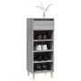 Mueble zapatero madera contrachapada gris Sonoma 40x36x105 cm de vidaXL, Zapateros y organizadores de calzado - Ref: Foro24-8...