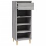 Mueble zapatero madera contrachapada gris Sonoma 40x36x105 cm de vidaXL, Zapateros y organizadores de calzado - Ref: Foro24-8...