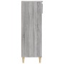 Mueble zapatero madera contrachapada gris Sonoma 40x36x105 cm de vidaXL, Zapateros y organizadores de calzado - Ref: Foro24-8...