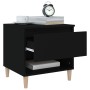 Nightstands 2 pcs black plywood 50x46x50 cm by vidaXL, Nightstands - Ref: Foro24-819535, Price: 62,04 €, Discount: %