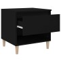 Nightstands 2 pcs black plywood 50x46x50 cm by vidaXL, Nightstands - Ref: Foro24-819535, Price: 62,04 €, Discount: %