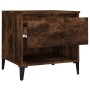 Side tables 2 units smoked oak plywood 50x46x50 cm by vidaXL, Side tables - Ref: Foro24-819559, Price: 86,90 €, Discount: %