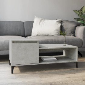 Concrete gray plywood coffee table 100x50x45 cm by vidaXL, Coffee table - Ref: Foro24-821136, Price: 47,15 €, Discount: %