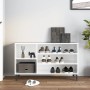 Shoe cabinet made of white glossy plywood, 102x36x60 cm by vidaXL, Shoe racks and shoe organizers - Ref: Foro24-819750, Price...