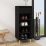 Shoe cabinet made of black plywood wood, 40x36x105 cm by vidaXL, Shoe racks and shoe organizers - Ref: Foro24-819773, Price: ...