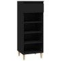 Shoe cabinet made of black plywood wood, 40x36x105 cm by vidaXL, Shoe racks and shoe organizers - Ref: Foro24-819773, Price: ...