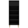 Shoe cabinet made of black plywood wood, 40x36x105 cm by vidaXL, Shoe racks and shoe organizers - Ref: Foro24-819773, Price: ...