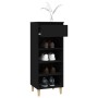 Shoe cabinet made of black plywood wood, 40x36x105 cm by vidaXL, Shoe racks and shoe organizers - Ref: Foro24-819773, Price: ...