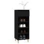 Shoe cabinet made of black plywood wood, 40x36x105 cm by vidaXL, Shoe racks and shoe organizers - Ref: Foro24-819773, Price: ...