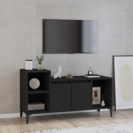 Mueble para TV madera contrachapada negro 100x35x55 cm de vidaXL, Muebles TV - Ref: Foro24-821181, Precio: 55,32 €, Descuento: %