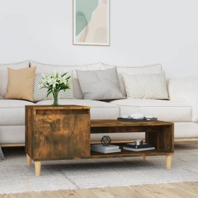 Smoked oak plywood coffee table 100x50x45 cm by vidaXL, Coffee table - Ref: Foro24-821129, Price: 51,32 €, Discount: %