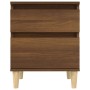 Brown oak bedside table 40x35x50 cm by vidaXL, Lockers and storage cabinets - Ref: Foro24-821840, Price: 45,12 €, Discount: %