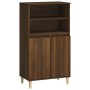 Aparador alto madera contrachapada marrón roble 60x36x110 cm de vidaXL, Aparadores - Ref: Foro24-821227, Precio: 80,99 €, Des...