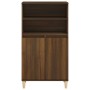 Aparador alto madera contrachapada marrón roble 60x36x110 cm de vidaXL, Aparadores - Ref: Foro24-821227, Precio: 80,99 €, Des...