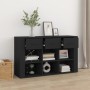 Aparador de madera contrachapada negro 100x30x59,5 cm de vidaXL, Aparadores - Ref: Foro24-821005, Precio: 111,25 €, Descuento: %