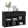 Aparador de madera contrachapada negro 100x30x59,5 cm de vidaXL, Aparadores - Ref: Foro24-821005, Precio: 111,25 €, Descuento: %