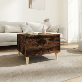 Smoked oak plywood side table 50x46x35 cm by vidaXL, Side tables - Ref: Foro24-819510, Price: 41,99 €, Discount: %