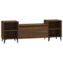 Oak brown plywood TV cabinet 160x35x55 cm by vidaXL, TV Furniture - Ref: Foro24-821203, Price: 96,41 €, Discount: %