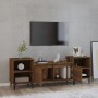 Oak brown plywood TV cabinet 160x35x55 cm by vidaXL, TV Furniture - Ref: Foro24-821203, Price: 96,41 €, Discount: %