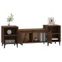 Oak brown plywood TV cabinet 160x35x55 cm by vidaXL, TV Furniture - Ref: Foro24-821203, Price: 96,41 €, Discount: %