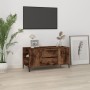 Smoked oak plywood TV cabinet 102x44.5x50 cm by vidaXL, TV Furniture - Ref: Foro24-819609, Price: 80,56 €, Discount: %