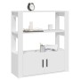 Aparador de madera contrachapada blanco 80x30x90 cm de vidaXL, Aparadores - Ref: Foro24-819460, Precio: 68,07 €, Descuento: %