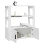 Aparador de madera contrachapada blanco 80x30x90 cm de vidaXL, Aparadores - Ref: Foro24-819460, Precio: 68,07 €, Descuento: %