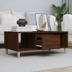 Oak brown plywood coffee table 90x50x36.5 cm by vidaXL, Coffee table - Ref: Foro24-821067, Price: 48,09 €, Discount: %