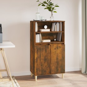 Tall smoked oak plywood sideboard 60x36x110 cm by vidaXL, Sideboards - Ref: Foro24-821225, Price: 75,99 €, Discount: %