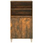 Aparador alto madera contrachapada roble ahumado 60x36x110 cm de vidaXL, Aparadores - Ref: Foro24-821225, Precio: 75,77 €, De...